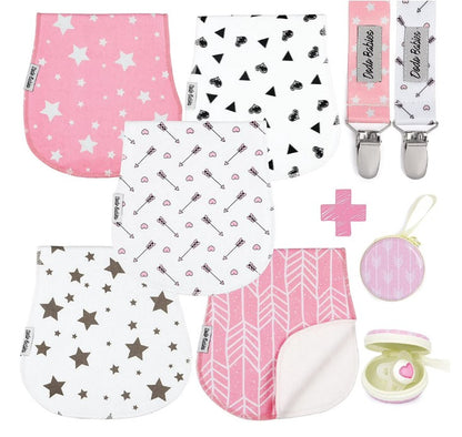 8 PC PINK BABY SET