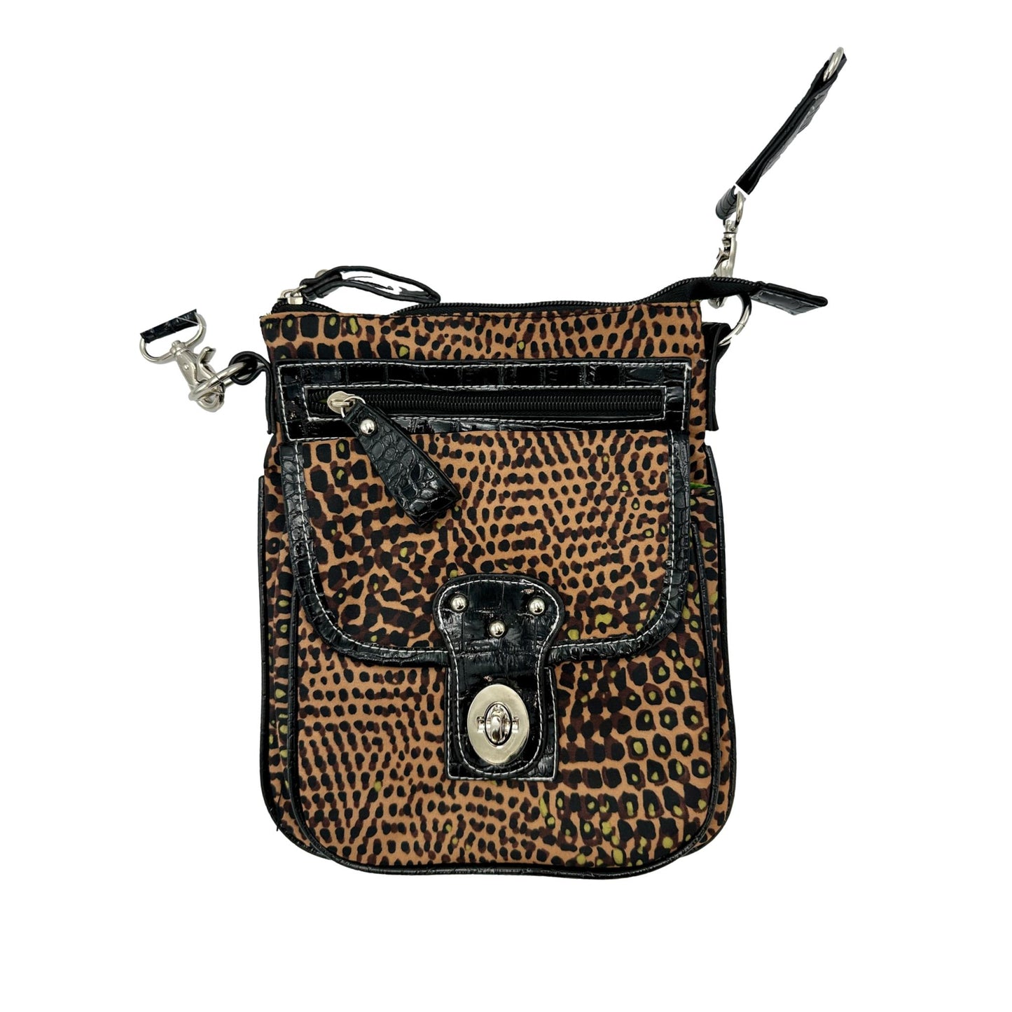 CROSSBODY POUCH WITH FRONT CLASP POCKET ASSORTED
