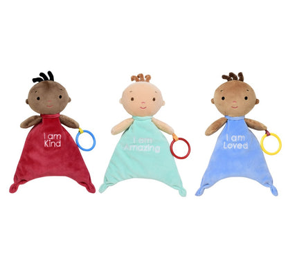 POSITIVE PALS PLUSH DOLL BLANKIE ASSORTED