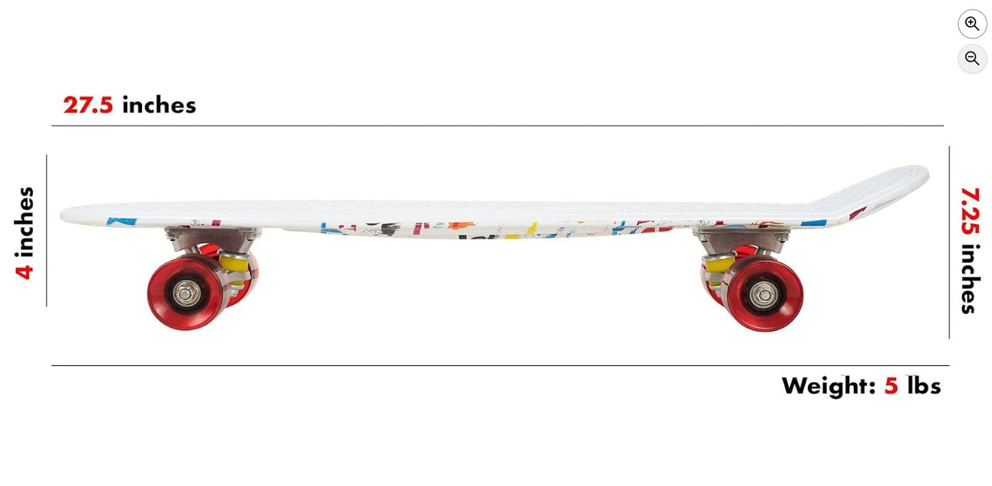 27 IN SKATEBOARD VARIED COLORS