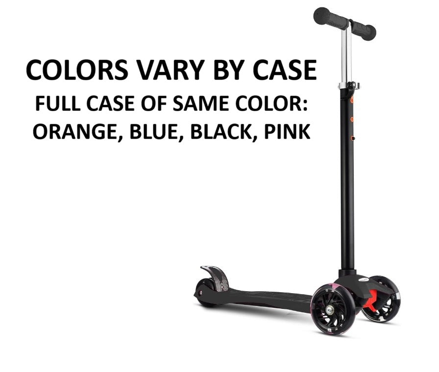 3 WHEEL KICK SCOOTER VARIED COLORS