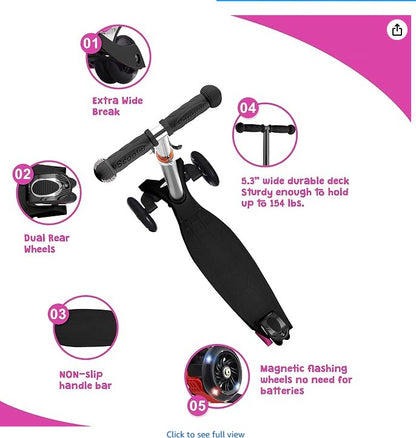 3 WHEEL KICK SCOOTER VARIED COLORS