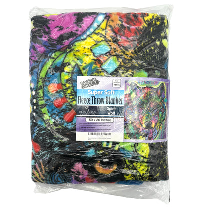SPIRIT WOLF FLEECE BLANKET 50 X 60 IN