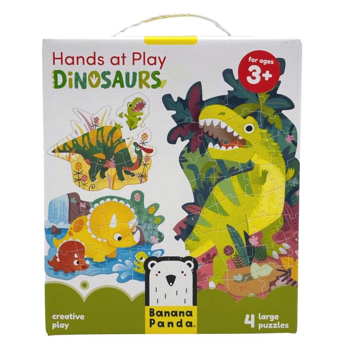 4 PK DINOSAUR PUZZLES