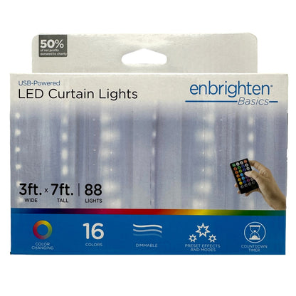 USB POWERED CURTAIN LIGHTS