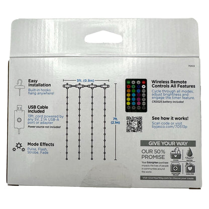 USB POWERED CURTAIN LIGHTS