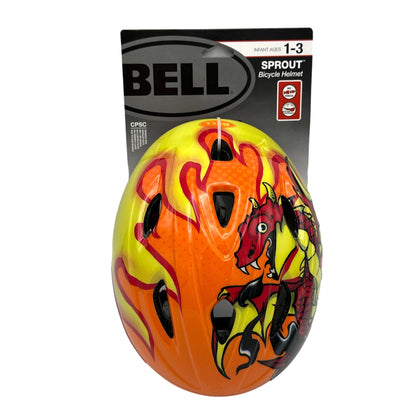 RED DRAGON SPROUT BIKE HELMET