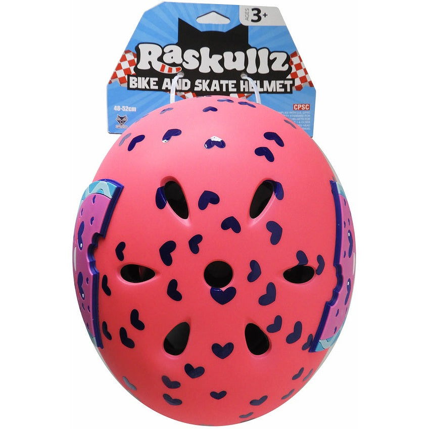 PINK & PURPLE HEARTS AND MELON HELMET