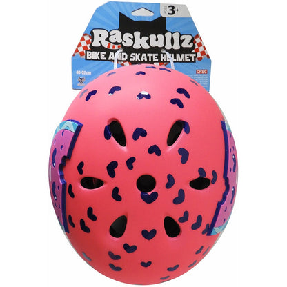 PINK & PURPLE HEARTS AND MELON HELMET