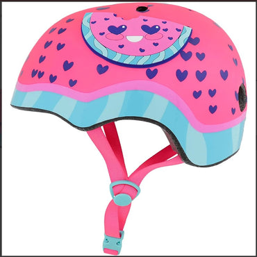 PINK & PURPLE HEARTS AND MELON HELMET