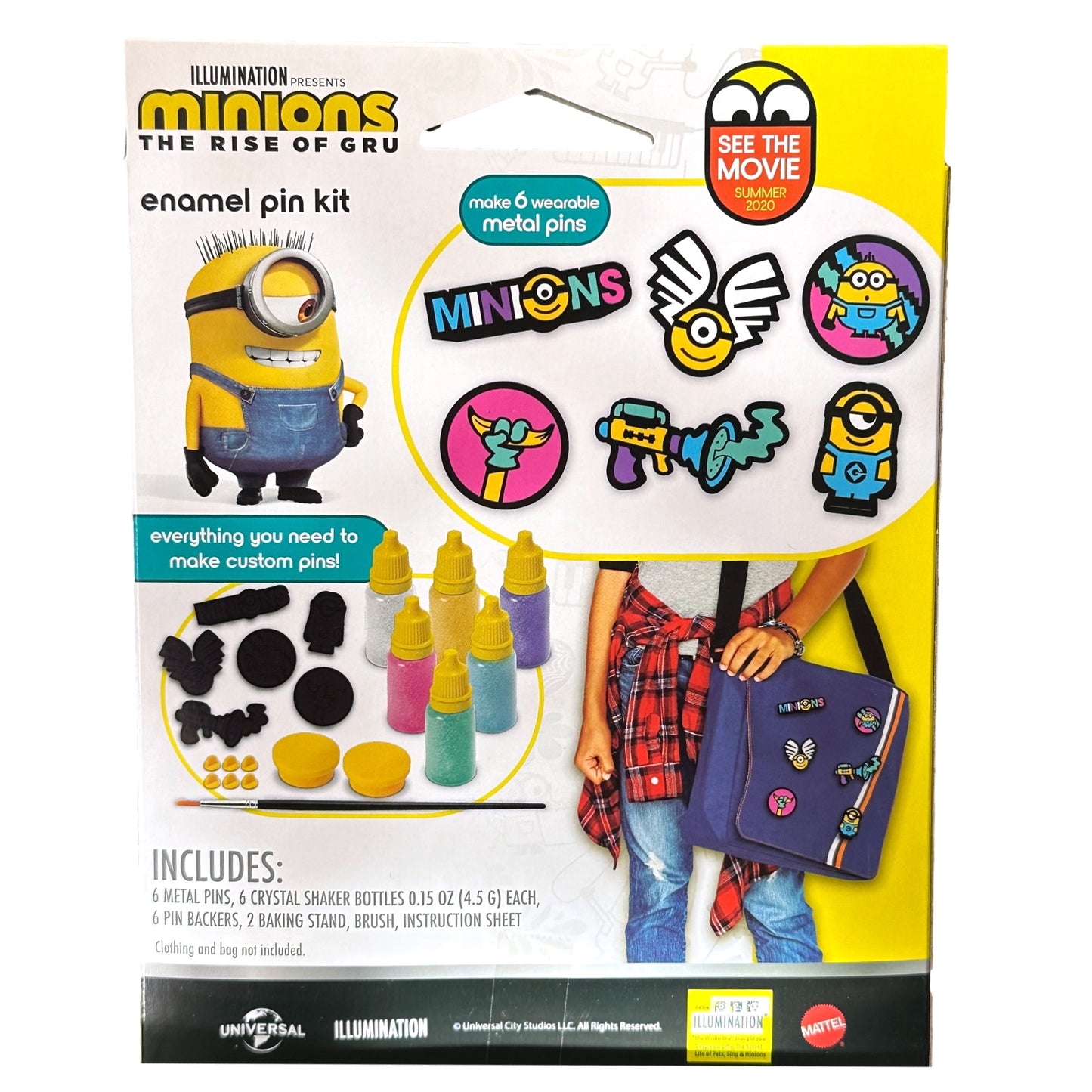 MINIONS THE RISE OF GRU ENAMEL PIN KIT