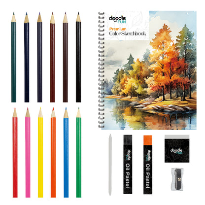 18 PC COLOR SKETCH PENCIL SET
