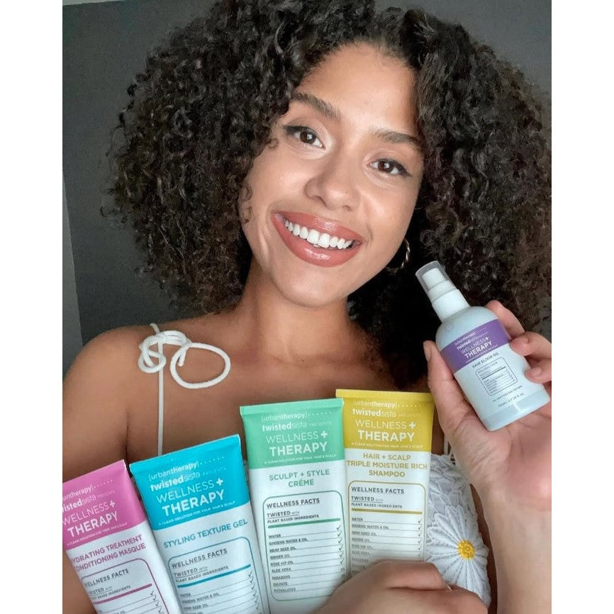 7.5 OZ WELLNESS + THERAPY HYDRATING TREATMENT CONDITIONING MASQUE FOR NATURAL TEXTURED HAIR