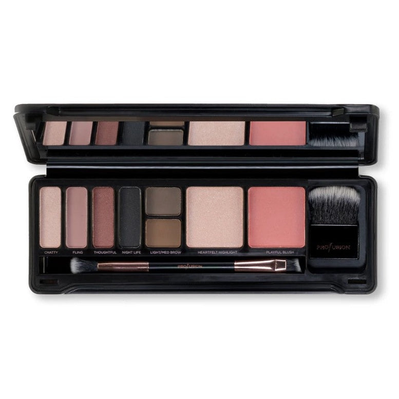 10 PC GLAM FACE EYE & FACE MAKEUP CASE