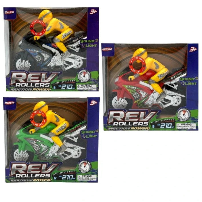 7.5 IN MOTORCYCLE BIKER FRICTION POWERED ASSORTED
