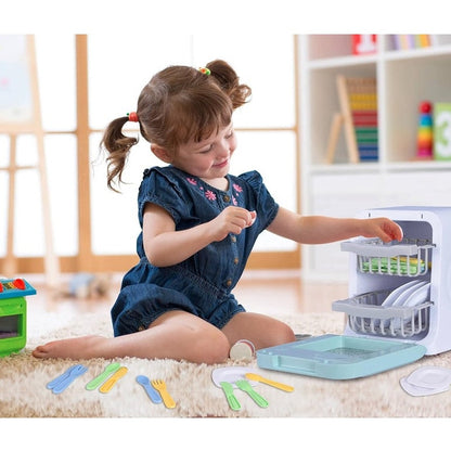 13 PC PLAY DISHWASHER SET