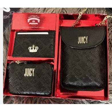 3 PC BLACK CELLIE CROSSBODY GIFT SET