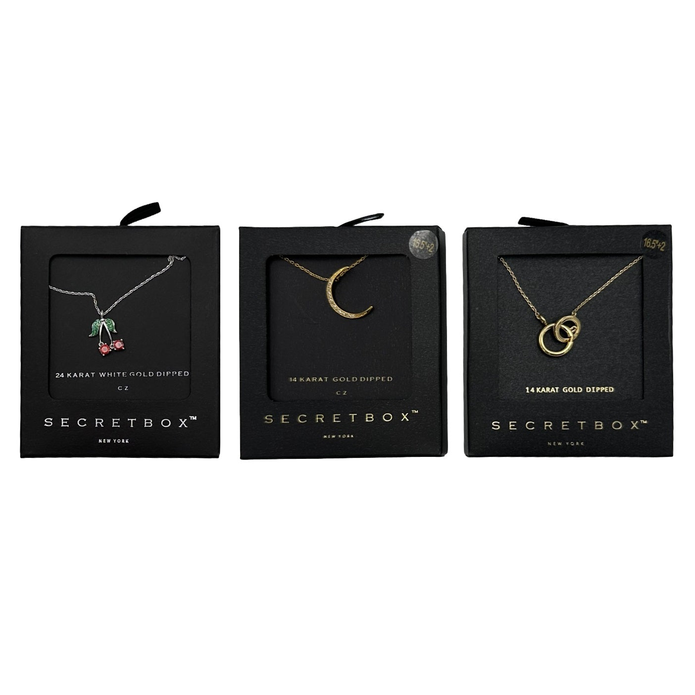 BLACK GIFT BOX NECKLACE ASSORTED
