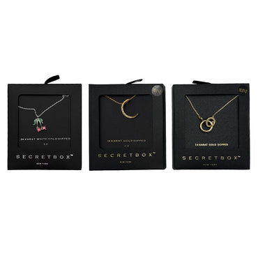 BLACK GIFT BOX NECKLACE ASSORTED