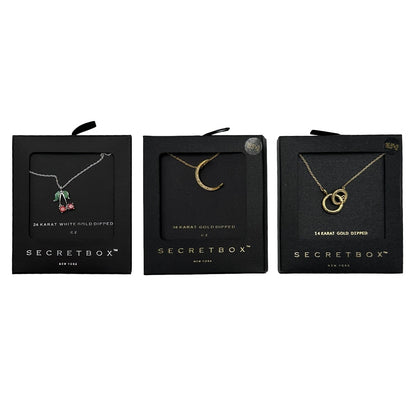 BLACK GIFT BOX NECKLACE ASSORTED