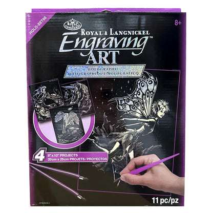 4 PC ENGRAVING ART PROJECTS ASSORTED