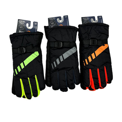 MEN'S NEON SKI GLOVES