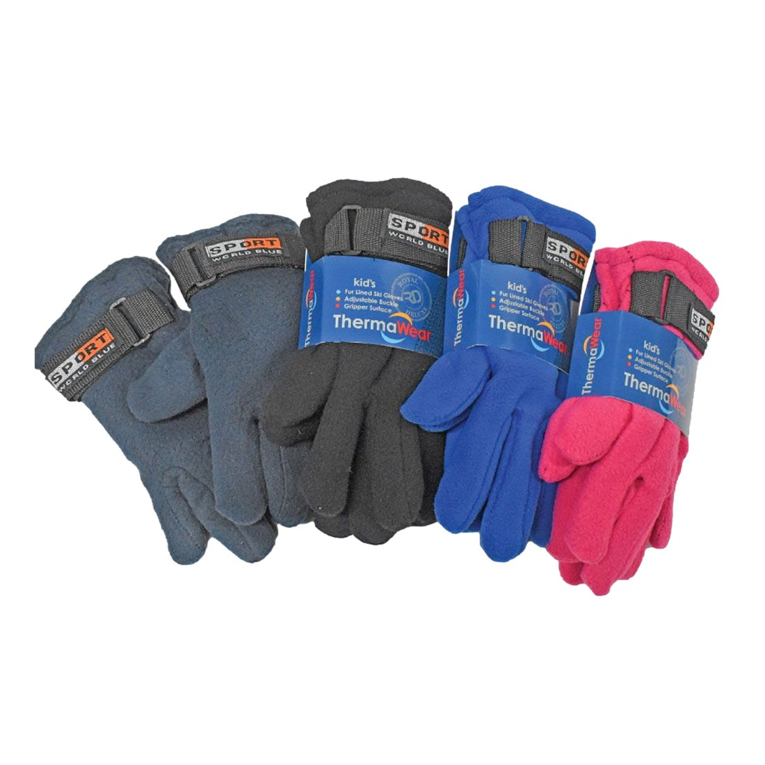 KID'S FLEECE GLOVES ASSORTED