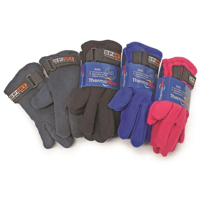 KID'S FLEECE GLOVES ASSORTED