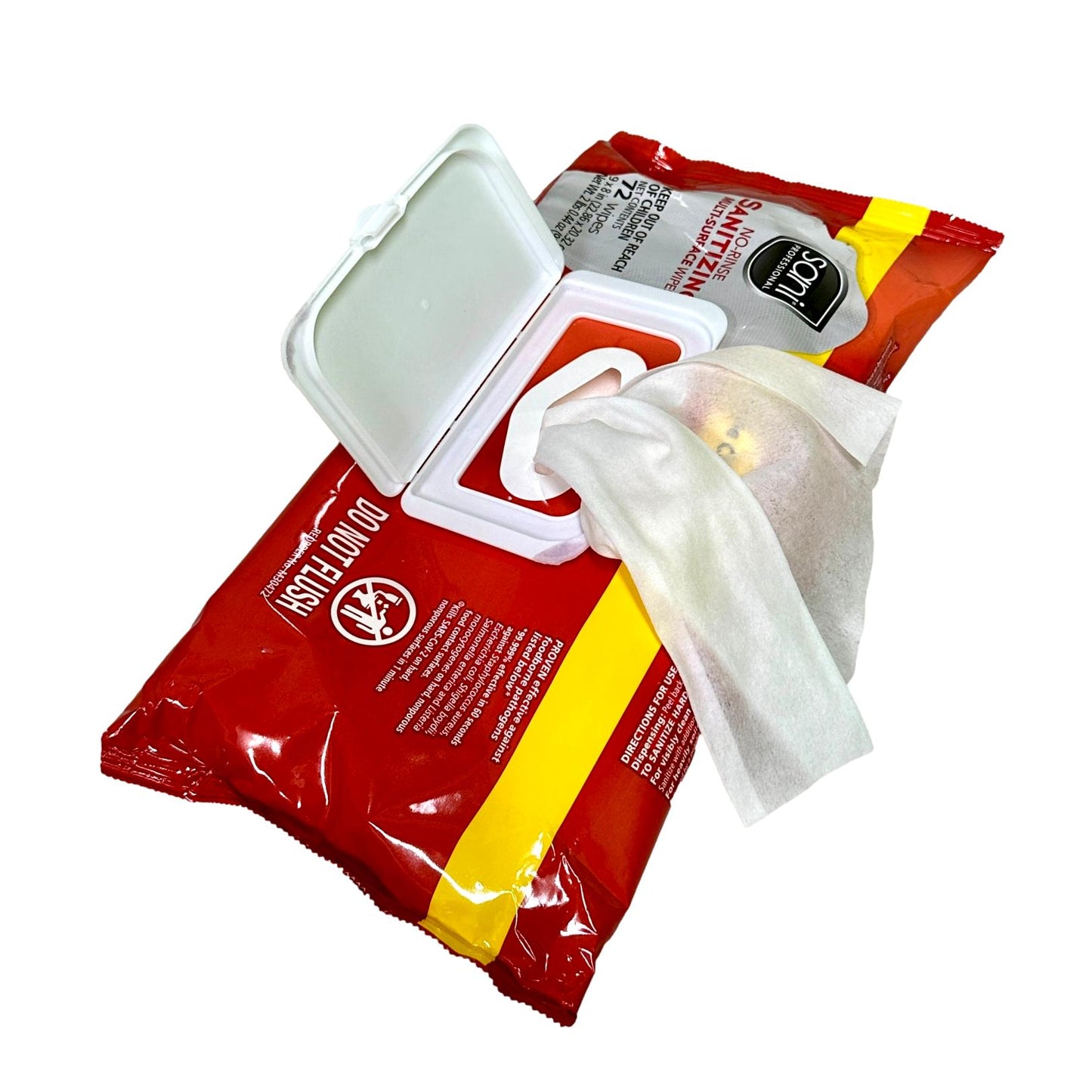 72 toallitas desinfectantes para superficies, hojas de 9 x 8 pulgadas