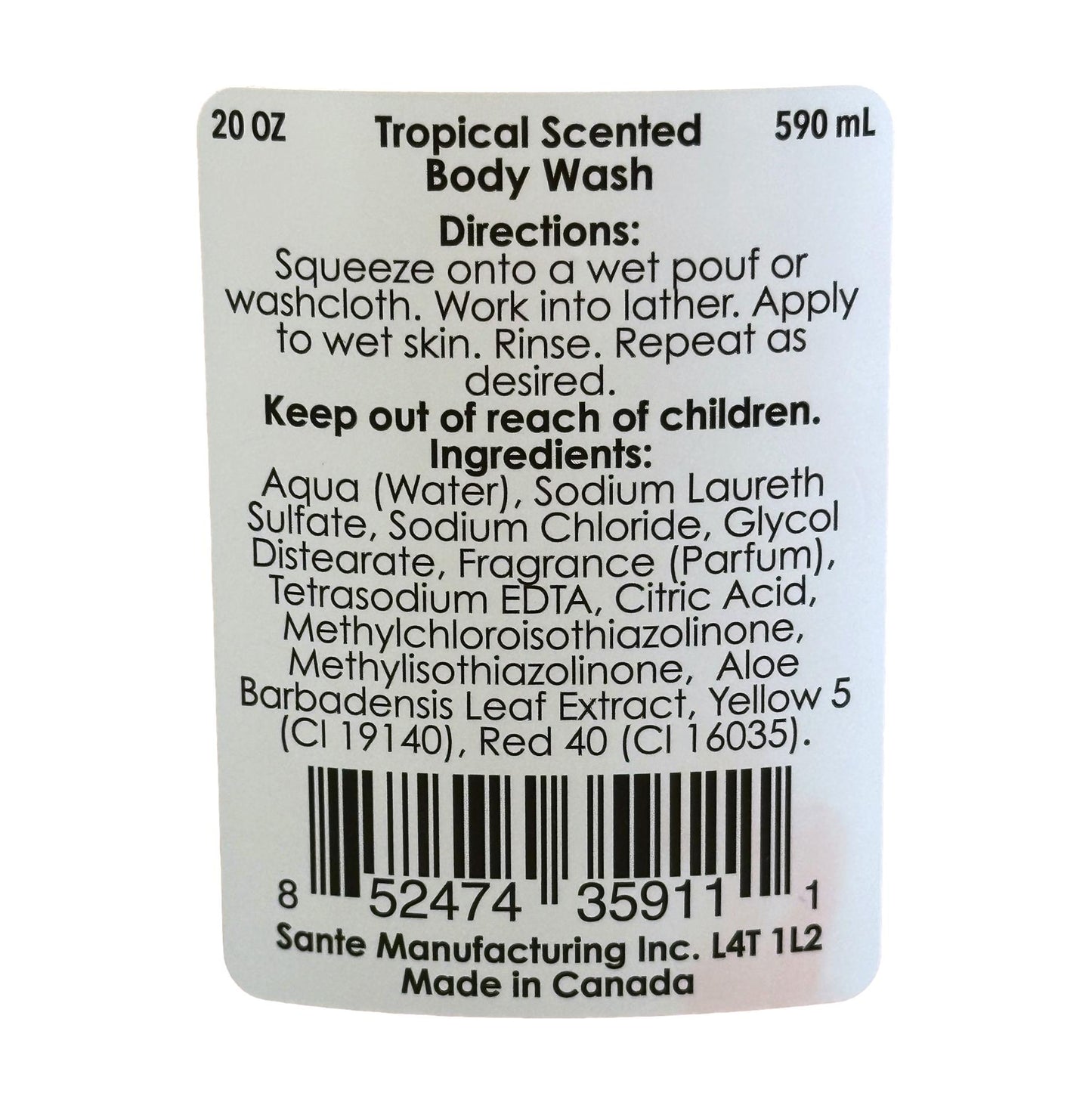 20 OZ TROPICAL BODY WASH