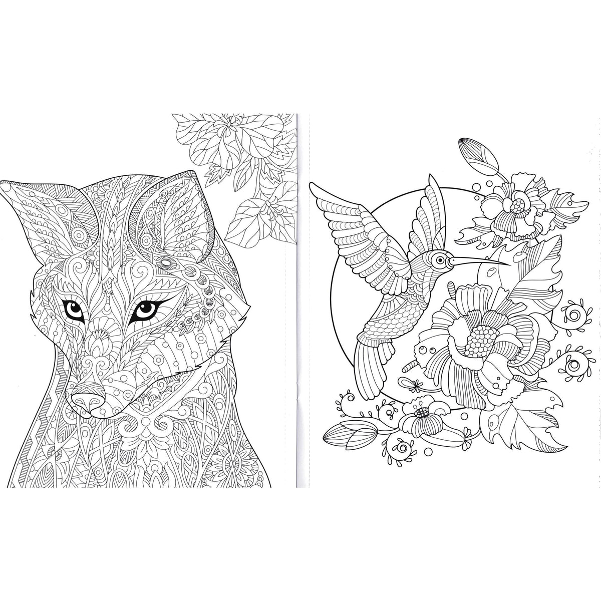 ADULT ANIMAL COLORING BOOK ASSORTED