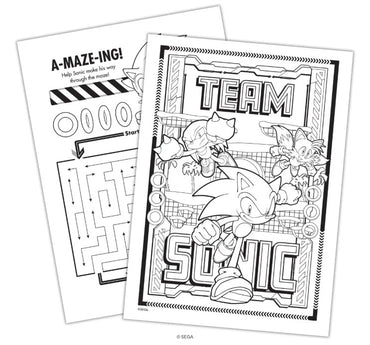 SONIC THE HEDGEHOG JUMBO COLORING AND ACTIVTY BOOK