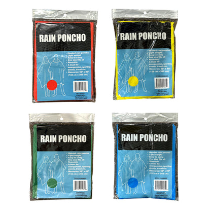 RAIN PONCHO ASSORTED