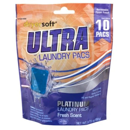 10 CT PLATINUM LAUNDRY PODS FRESH SCENT