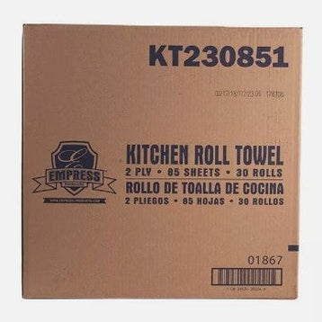 85 CT 2-PLY KITCHEN ROLL TOWELS - 8 X 11 IN SHEET