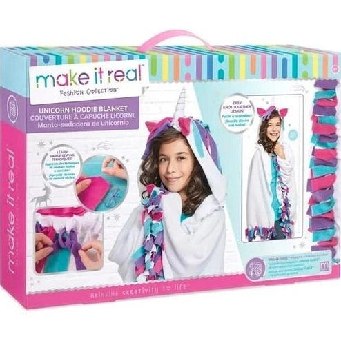 UNICORN HOODED KNOT BLANKET