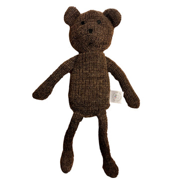 12 IN KNIT BROWN JUNO BEAR