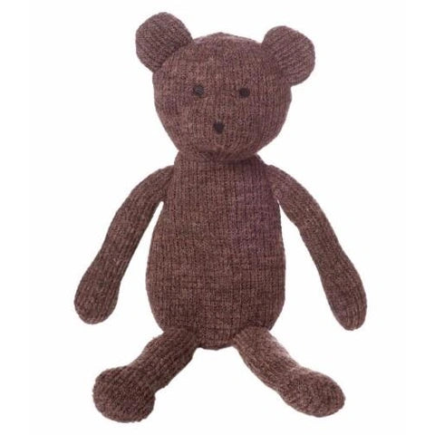 12 IN KNIT BROWN JUNO BEAR