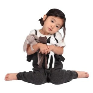 12 IN KNIT BROWN JUNO BEAR