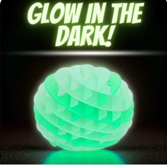 ZINKEEZ FLAT BALL GLOW IN THE DARK ASSORTED