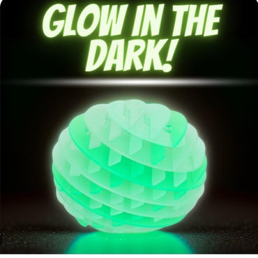 ZINKEEZ FLAT BALL GLOW IN THE DARK ASSORTED
