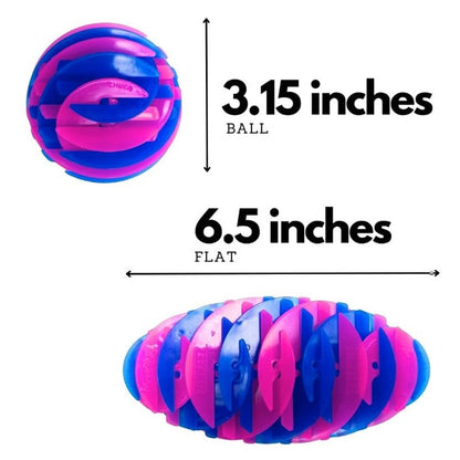 ZINKEEZ FLAT BALL GLOW IN THE DARK ASSORTED