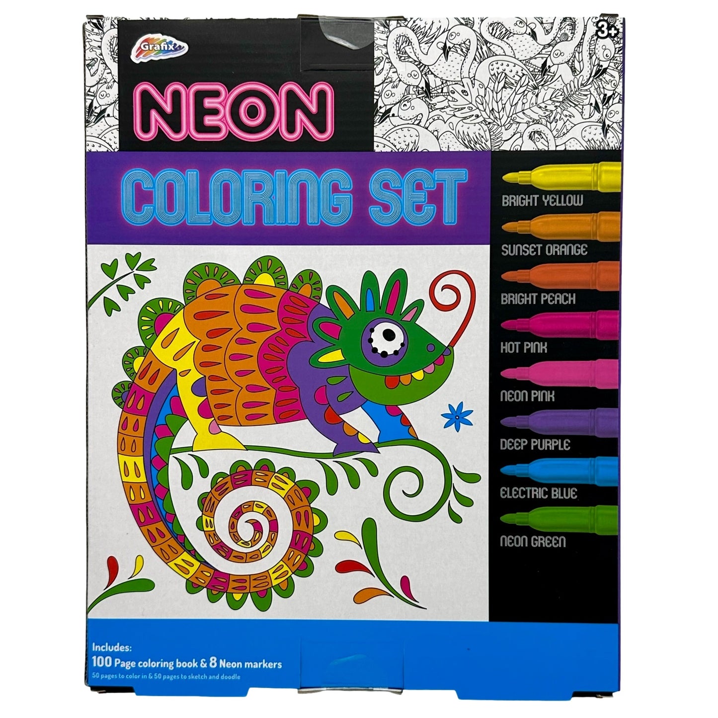 NEON COLORING SET ASSORTED