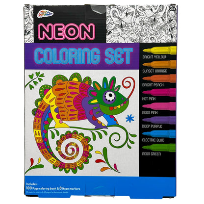 NEON COLORING SET ASSORTED