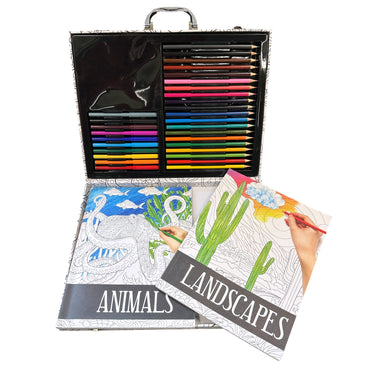 CALMING COLORING CASE OF ART SUPPLIES