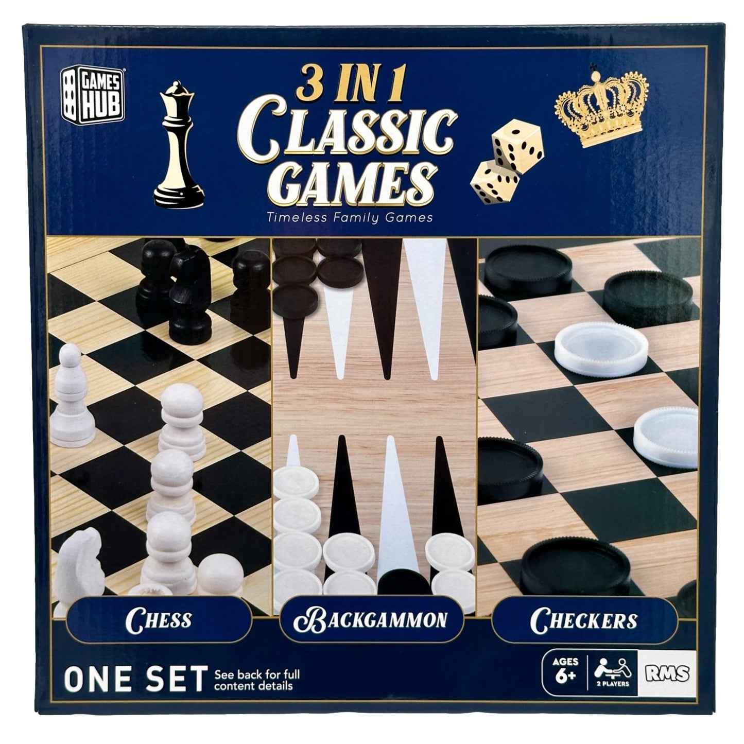 3-IN-1 CLASSIC BOARD GAMES