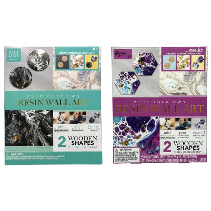 POUR YOUR OWN RESIN WALL ART ASSORTED