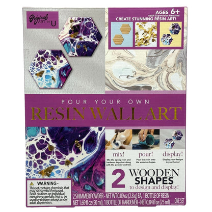POUR YOUR OWN RESIN WALL ART ASSORTED