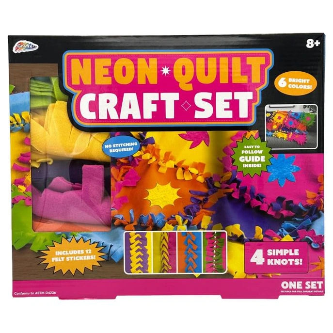 NEON QUILT CRAFT SET 48 X 32 IN BLANKET