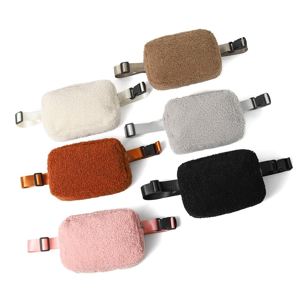 SHERPA WAIST BAG ASSORTED 7.5 X 5.25 X 2 IN